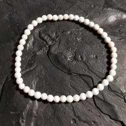 Magnésite - bracelet perles 4mm - 2e chakra